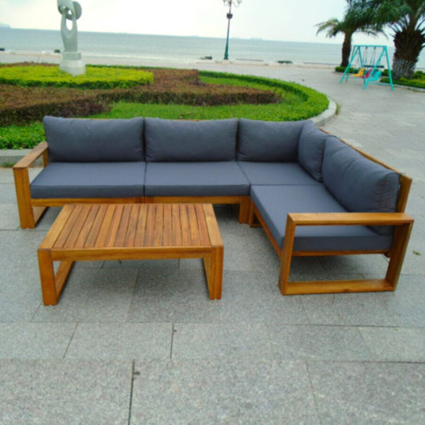 Premium Wooden Corner Set with Table | DR-STMAXIM