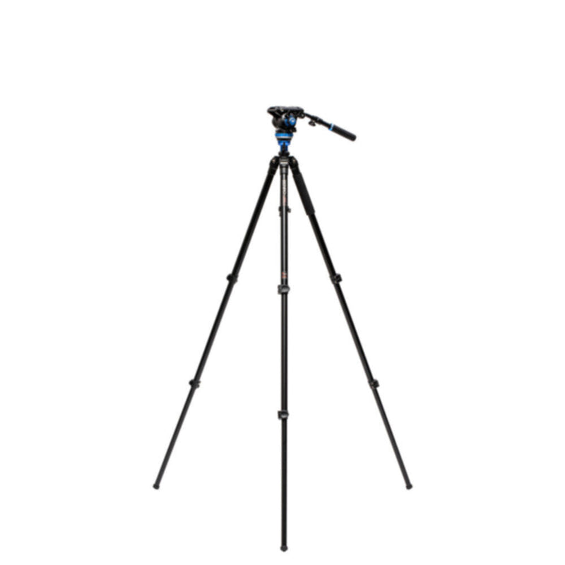 BENRO | Aluminium Single Tube Tripod Flip Lock 3 Section S6PRO Video Head | A2573F