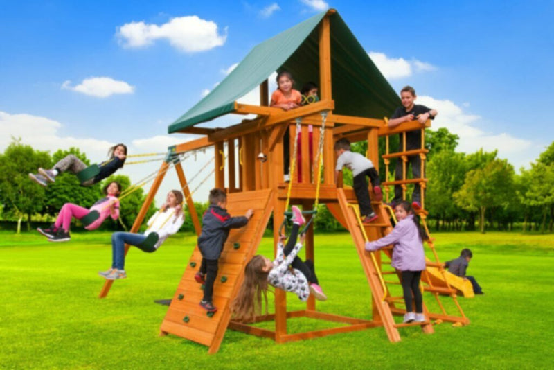 EASTERN JUNGLE GYM | Straigh-Base Dream Outdoor Swing Set | EJG115TOY00002