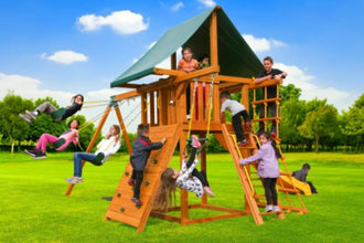 EASTERN JUNGLE GYM | Straigh-Base Dream Outdoor Swing Set | EJG115TOY00002