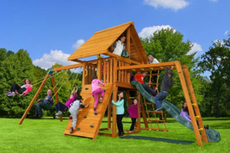 EASTERN JUNGLE GYM | Straigh-Base Dream Outdoor Swing Set | EJG115TOY00002
