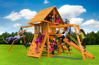 EASTERN JUNGLE GYM | Straigh-Base Dream Outdoor Swing Set | EJG115TOY00002