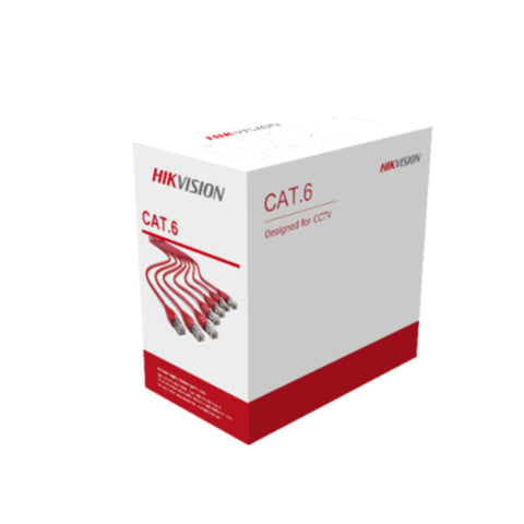HIKVISION | 305 m CAT6 UTP Network Cable (Solid Copper, 0.55 mm, Orange) | DS-1LN6U-SC0
