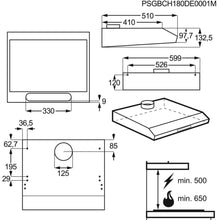 AEG | Built-Under Traditional Hood 60 cm 3 Speed Setting | DUB2630M