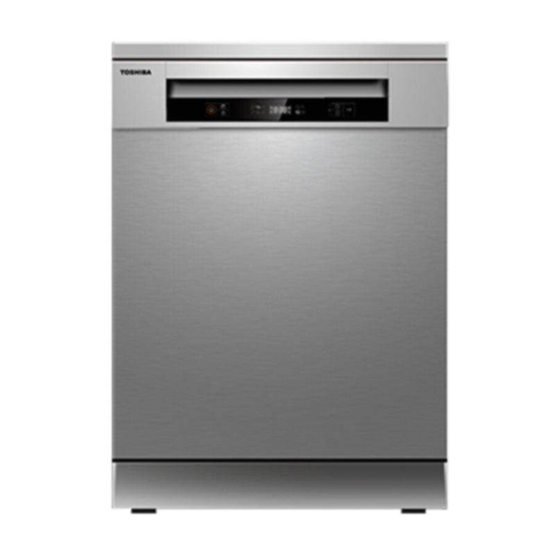 TOSHIBA | Standing Dishwasher 14 Place Setting with Dual Wash Zone Silver | DW-14F1ME(S)