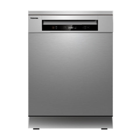 TOSHIBA | Standing Dishwasher 14 Place Setting with Dual Wash Zone Silver | DW-14F1ME(S)