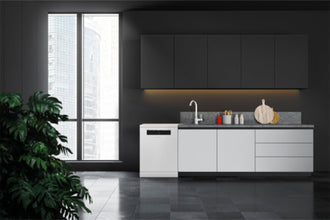 HITACHI | Freestanding Dishwasher, 15 Place Settings, 8 Programs, 9.5L WC White | HDF-F158CVW