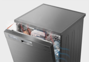 HITACHI | Freestanding Dishwasher, 15 Place Settings, 8 Programs, 9.5L WC White | HDF-F158CVW