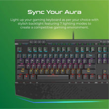 VERTUX | Hyper Action Mechanical Gaming Keyboard Black | TUNGSTEN.BLK/E