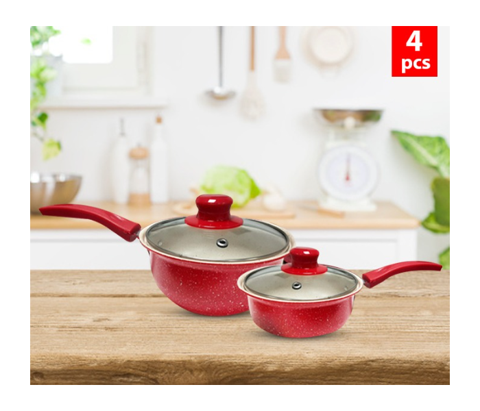 Pack of 4 Pieces DDSTK Granite Coating Non Stick Cookware Set JA057 | JPL9293
