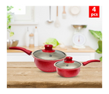 Pack of 4 Pieces DDSTK Granite Coating Non Stick Cookware Set JA057 | JPL9293