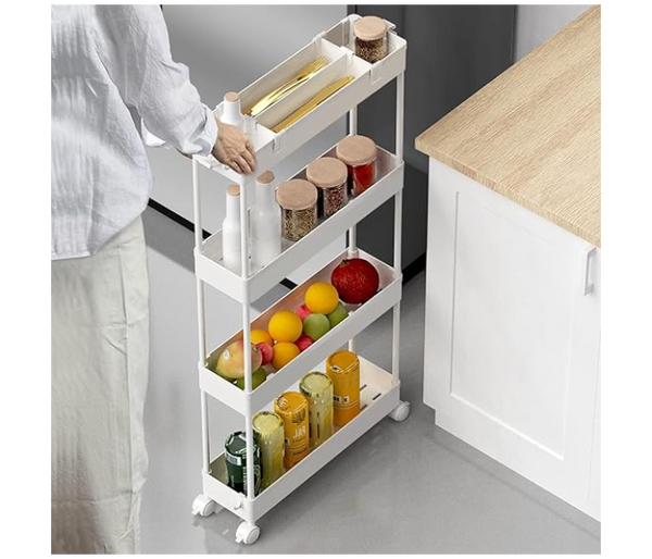 4 tier bathroom plus utility storage rack | JPN8373