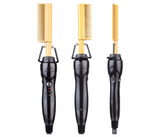Hot Comb Hair Straightener - Electric Hot Comb Electric Straightening Comb Hair Comb, 450ºF High Heat Ceramic Press Comb | JPI3320