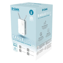 D-LINK | Eagle Pro AI AX1500 Mesh Wi-Fi 6 Dual Band Range Extender White | E15/BNA