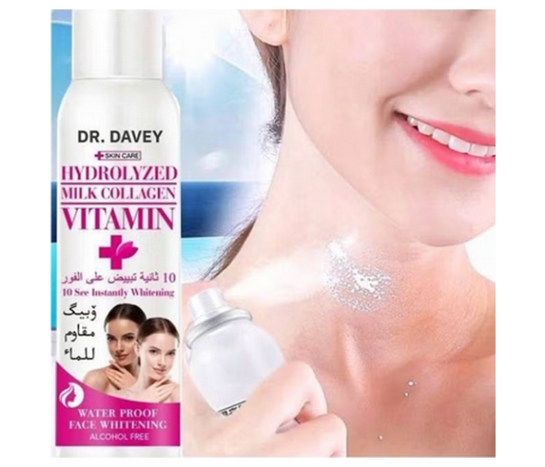 Dr.Davey Instant Face Body Whitening Hydrolyzed Milk Collagen Vitamin Spray | JPN1422