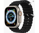 8 Series XS8 Pro Ultra Smart Watch Ocean Band Loop Wrist Strap  - Black | JPM7444