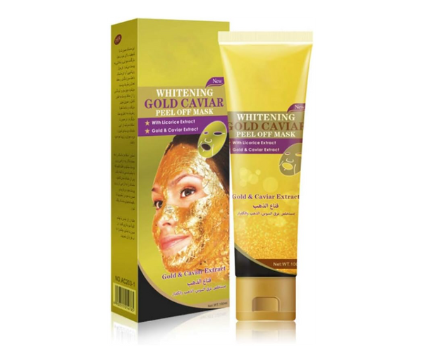Gold Facial Tearing Peel off Moisturizing Mask, Whitening Pores Cleaning Face Caviar Mask Skin Care for All Skin Types, Remove Wrinkles Repair Skin Anti-aging Deep Cleaning Mask | JPN7073
