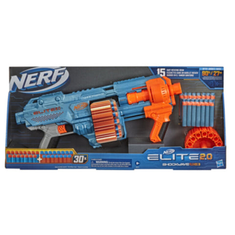 HASBRO | Nerf Elite 2.0 Shockwave Rd 15 Toy | HSO106TOY01080