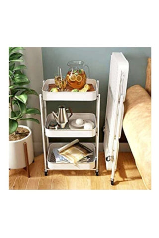 Easy Metal Folding Storage Cart White | 539 16