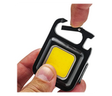Galaxy Ocean Mini Flashlight 3 Light Modes Portable Pocket Light with Folding Bracket Bottle Opener and Magnet Base - Black | JPM3481