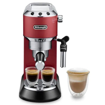 DELONGHI | Dedica Style Pump Espresso Semi Automatic Coffee Maker Red 1300W | EC685.R