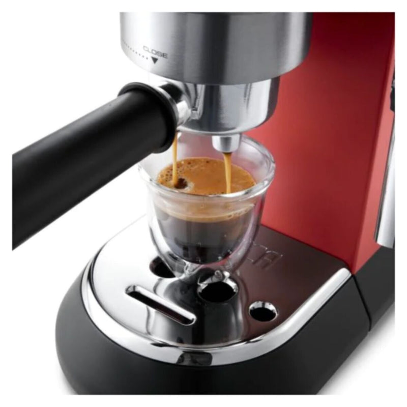 DELONGHI | Dedica Style Pump Espresso Semi Automatic Coffee Maker Red 1300W | EC685.R