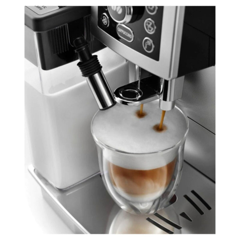 DELONGHI | Compact Bean to Cup Fully Automatic Espresso Coffee Machine Silver | ECAM23.460.S