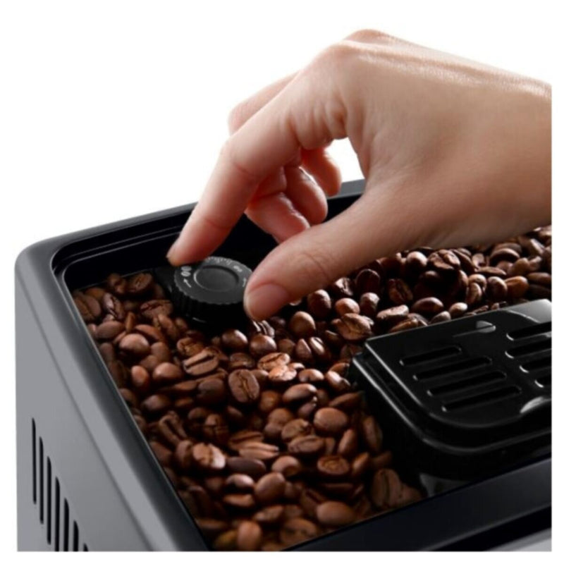 DELONGHI | Dinamica Plus Fully Automatic Espresso Coffee Machine Silver Black | ECAM370.85.SB