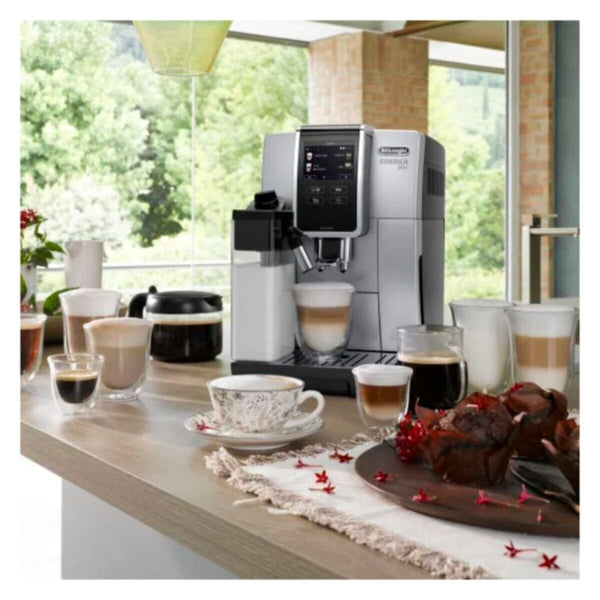 DELONGHI | Dinamica Plus Fully Automatic Espresso Coffee Machine Silver Black | ECAM370.85.SB
