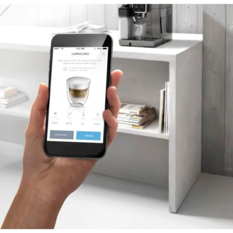 DELONGHI | Dinamica Plus Fully Automatic Espresso Coffee Machine Titanium | ECAM370.95.T