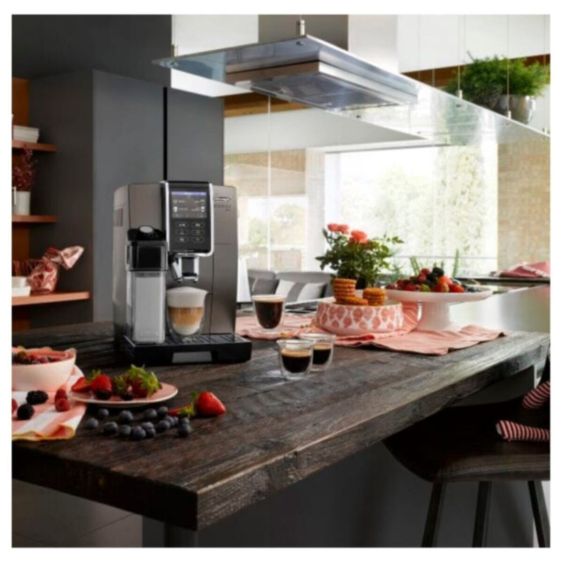 DELONGHI | Dinamica Plus Fully Automatic Espresso Coffee Machine Titanium | ECAM370.95.T