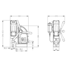 Euroboor ECO.32+ Magnetic Drilling Machine Ã˜ 12 - 32 mm / 11 kg