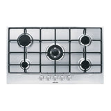 GLEMGAS | Built In Cooking Hob, 5 Gas Burners, 90 cm, Stainless Steel | GT955IX