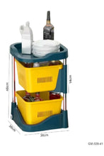 Effective 2 Rack Kitchen Shelf Yellow | 539 41