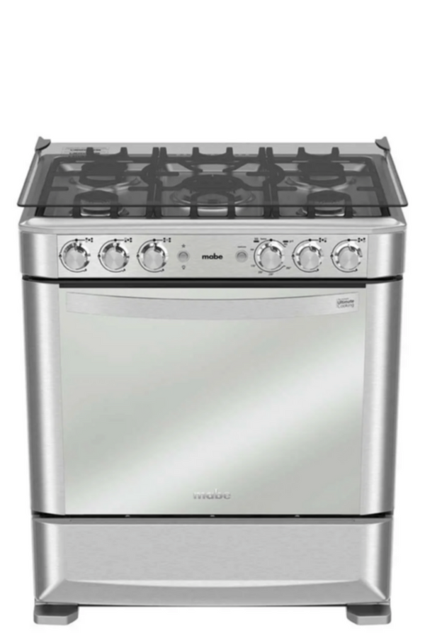 MABE | Free Standing Gas Cooker 76cm 5 Burners | EMI7640FX