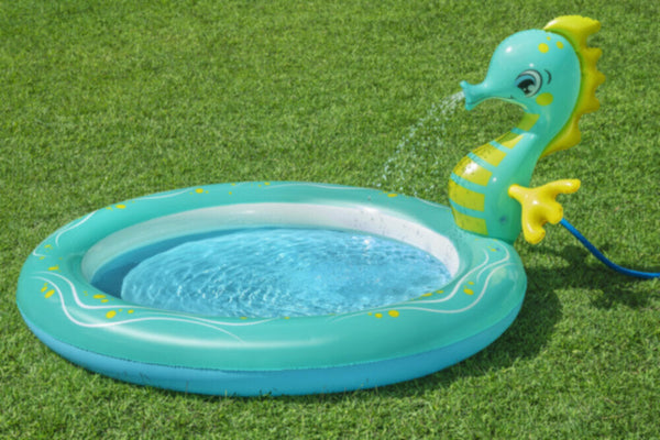 BESTWAY | Seahorse Sprinkler Pool 6â€²2" x 63" x 34"/1.88m x 1.60m x 86cm | BES115TOY01432