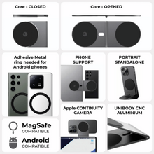 ROLLING SQUARE | EDGE Pro Full Kit Productivity MagSafe modular kit for Phones,Ttablets and Laptops Gray | RSQR 0000004