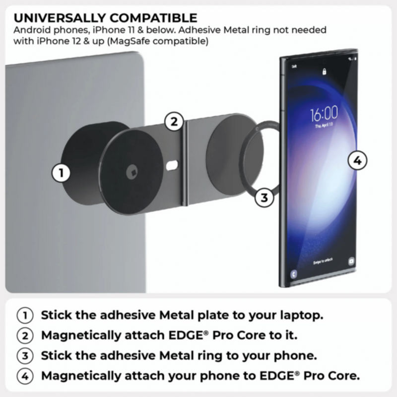 ROLLING SQUARE | EDGE Pro Full Kit Productivity MagSafe modular kit for Phones,Ttablets and Laptops Gray | RSQR 0000004