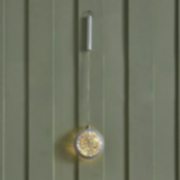 HOMEBOX | Evren Hanging Glass Decor with LED Lights - 12x4x13 cm | 165786510