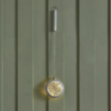 HOMEBOX | Evren Hanging Glass Decor with LED Lights - 12x4x13 cm | 165786510