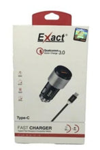 EXACT | Car Charger Type C Black | EX1215