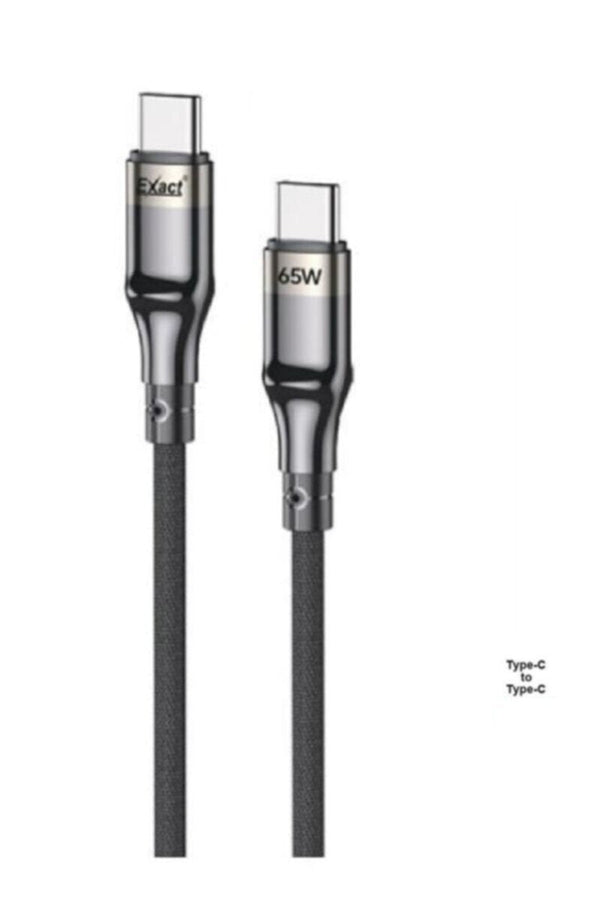 EXACT | Type C to Type C 65W Nylone Cable 1m | EX795