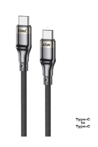 EXACT | Type C to Type C 65W Nylone Cable 2m | EX796