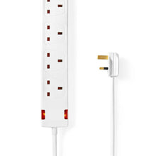 NEDIS | Extension Socket Type G 4-Way 1.5Mtr Cable White | EXS415G1WT