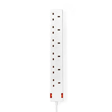 NEDIS | Extension Socket Type G 6-Way 3Mtr Cable White | EXS630G1WT