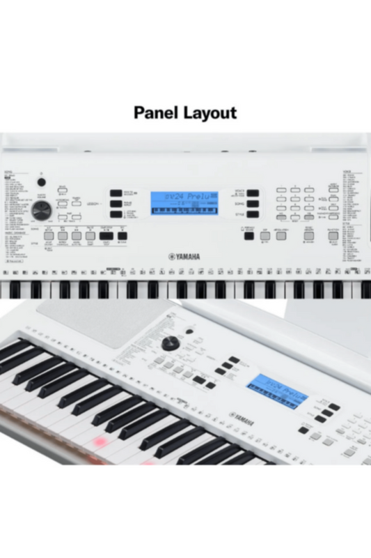 YAMAHA | 61-Keys Beginners Keyboard with Lighted Keys + Adapter | EZ300
