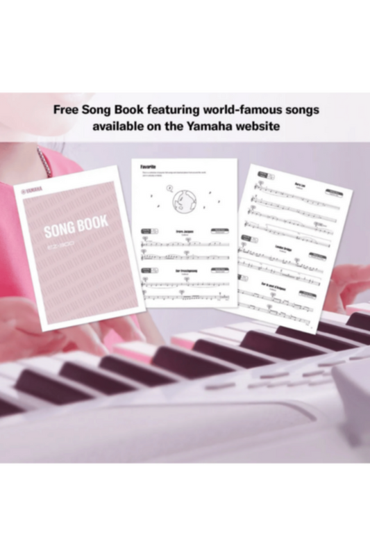 YAMAHA | 61-Keys Beginners Keyboard with Lighted Keys + Adapter | EZ300