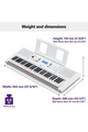 YAMAHA | 61-Keys Beginners Keyboard with Lighted Keys + Adapter | EZ300