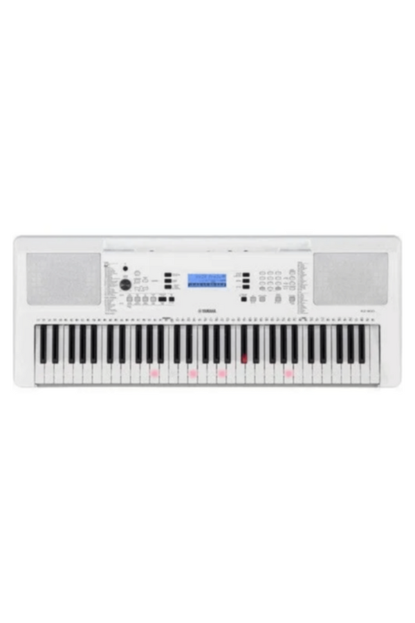 YAMAHA | 61-Keys Beginners Keyboard with Lighted Keys + Adapter | EZ300