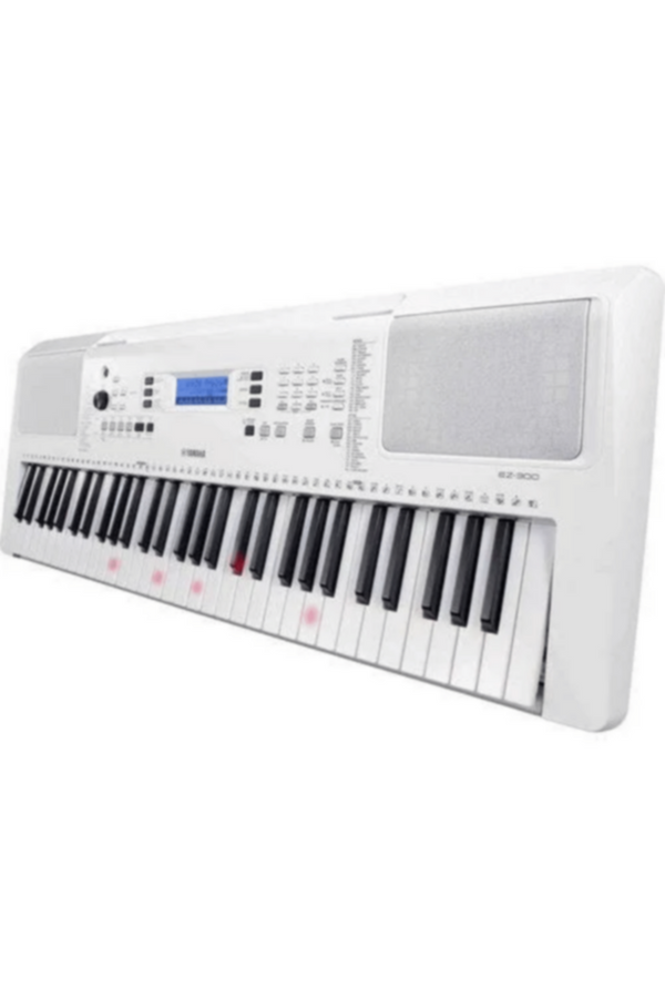 YAMAHA | 61-Keys Beginners Keyboard with Lighted Keys + Adapter | EZ300